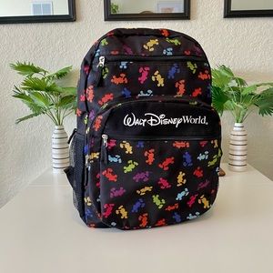 Disney Parks Authentic Original Disney World Mickey Rainbow Silhouette Backpack